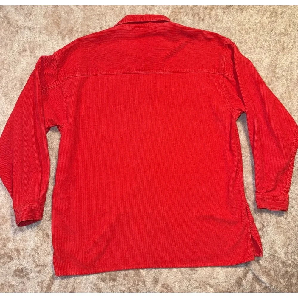 VTG Marlboro Corduroy Jacket Mens Large 1/4 Zip Y2K Pullover Long sleeve Cotton